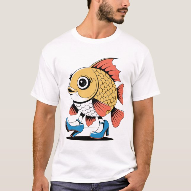 Camiseta Arte de peixe (Frente)
