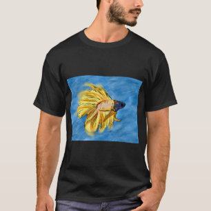 Camiseta Arte de Peixe Betta