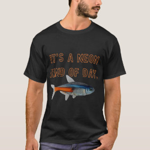Camiseta Arte de Peixe Betta Neon Rosa - Design de Peixe Lu