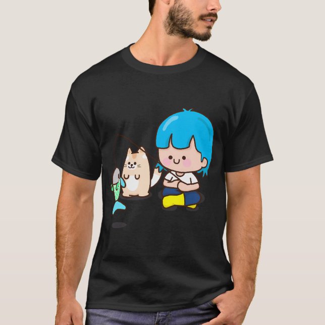 Camiseta Arte de Peixe Caprichosa (Frente)