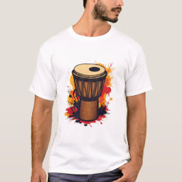 Camiseta Arte de Percussão Africana