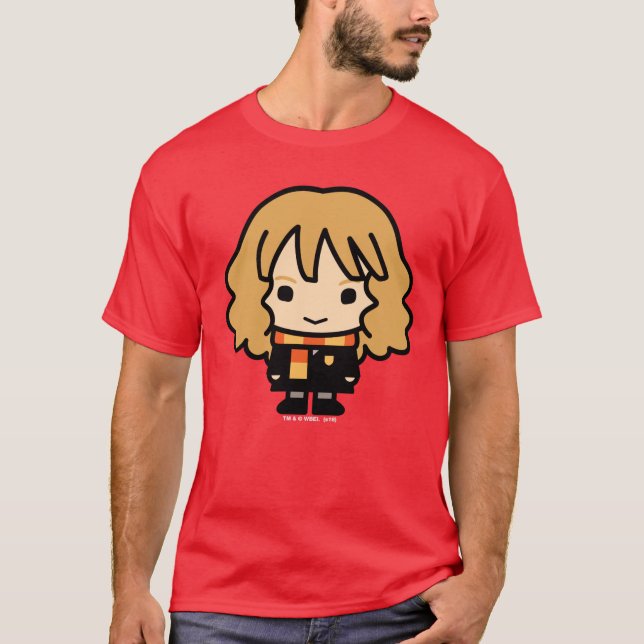 Camiseta Arte de Personagem de Desenho da Hermione Granger (Frente)