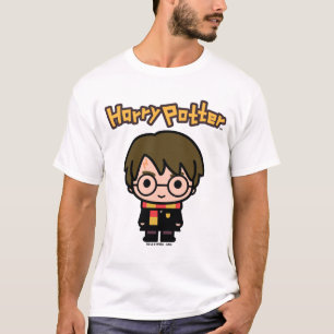 Camiseta Arte de Personagem de Desenho do Harry Potter