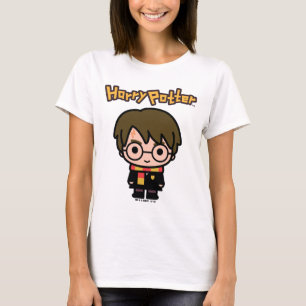 Camiseta Arte de Personagem de Desenho do Harry Potter