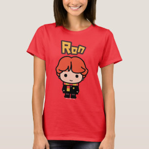 Camiseta Arte de Personagem de Desenho do Ron Weasley