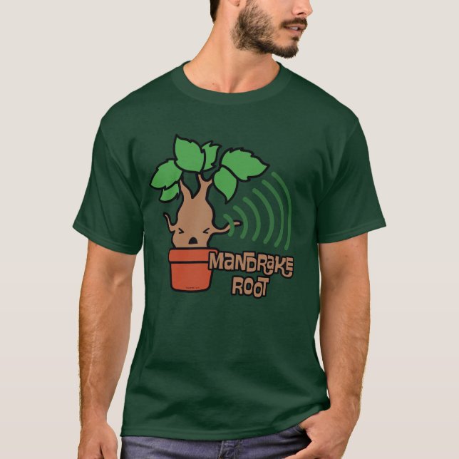 Camiseta Arte de Personagem de Mandrake Gritando de Desenho (Frente)