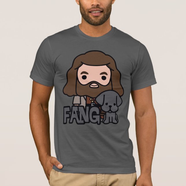 Camiseta Arte de Personagem do Cartoon Hagrid e Fang (Frente)