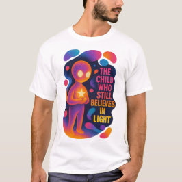 Camiseta Arte de Personagem e Inspiração Cosmic Glow