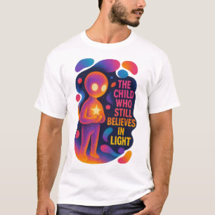 Camiseta Arte de Personagem e Inspiração Cosmic Glow
