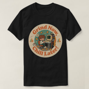 Camiseta Arte de Personagens para Mesa de Jogos Retrô – Do 