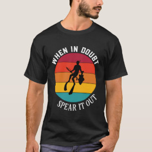 Camiseta Arte De Pesca Da Lança - Peixe Engraçado Com Engra