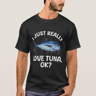 Camiseta Arte de pesca de atum legal para homens e mulheres