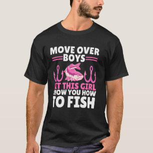 Camiseta Arte de Pesca Divertida Para Meninas Mulheres Aman