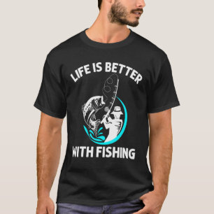 Camiseta Arte de Pesca Legal para Homens Mulheres Pescadore