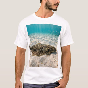 Camiseta Arte de pesca no Golfo de Homem da Flórida no Fund