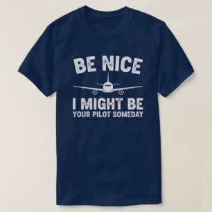Camiseta Arte de Piloto Engraçada Para Homens Mulheres Cria