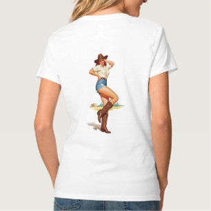 Camiseta Arte de Pin-up da Revolta