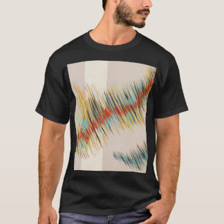 Camiseta Arte de pintura de Abstrato de Curvas Irregulares