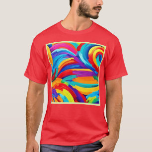 Camiseta Arte de pintura em Abstrato de espiral