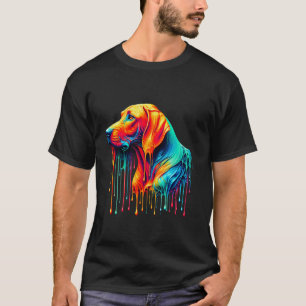 Camiseta Arte de Pintura Gotejante Rhodesian Ridgeback Ridg