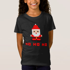 Camiseta Arte de Pixel de Papai Noel 4