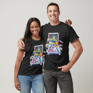 Camiseta Arte de Pixel Herói do Assistente da Sociedade de 