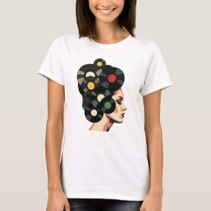 Camiseta Arte de Poster de Vinil Retro Estilizado