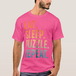 Camiseta Arte de Puzzle para Homens e Mulheres Peça de Queb