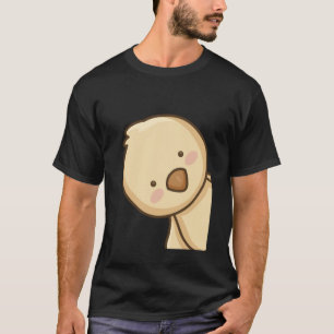 Camiseta Arte de Quadrinhos de Frango Fofo para Homens Mulh