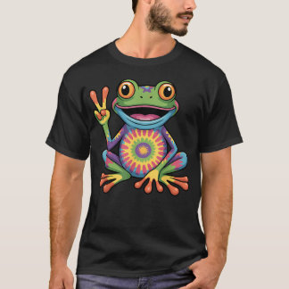 Camiseta Arte de Rã Engraçada para Espaço Temático de Rã-Ár
