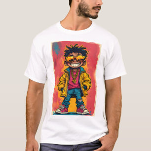 Camiseta Arte de Rabisco no Estilo Grafite – Rua Urbana Leg