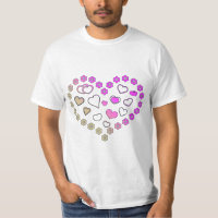 Arte de recorte com gradiente rosa e dourado