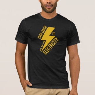 Camiseta Arte de Relâmpago de Riso Elétrico