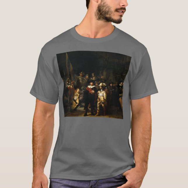 Camiseta Arte de Rembrandt que pinta o Nightwatch (Frente)