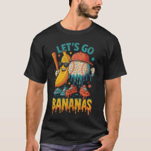 Camiseta Arte de respingo esportivo engraçado de banana de
