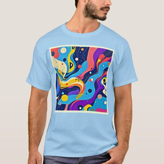 Camiseta Arte de ritmo cósmico (Frente)