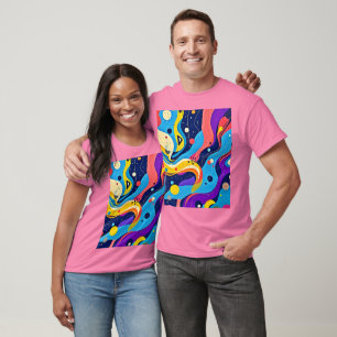 Camiseta Arte de ritmo cósmico