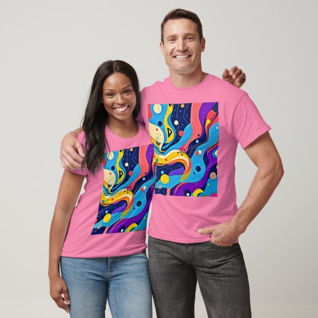 Camiseta Arte de ritmo cósmico (Unissex)