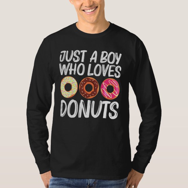 Camiseta Arte De Rosquinha legal Para Meninos Chocolat De A (Frente)
