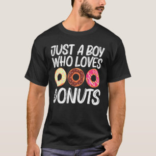 Camiseta Arte De Rosquinha legal Para Meninos Chocolat De A