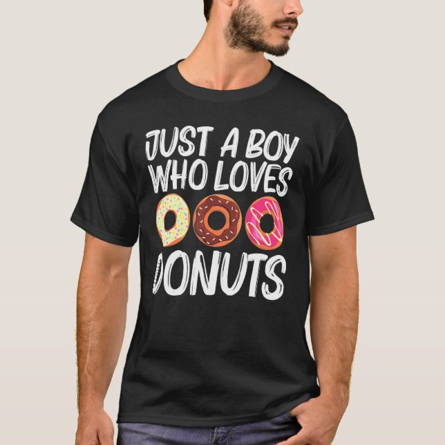 Camiseta Arte De Rosquinha legal Para Meninos Chocolat De A (Frente)