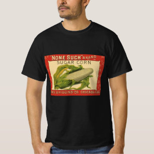 Camiseta Arte de rótulo de legume vintage, None Such Sugar