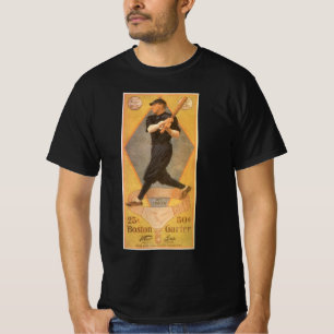 Camiseta Arte de rótulo de produto vintage, Boston Garter p