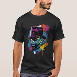 Camiseta Arte de Rua de Gangue de Grafite da Máfia Vintage