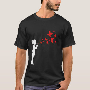 Camiseta Arte de Rua Grafite Projeto Urbano Garota Sorriso