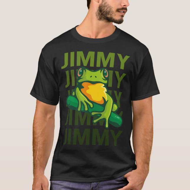 Camiseta Arte de Sapo - Nome Jimmy (Frente)