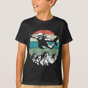Camiseta Arte de Skydiving Retroativa