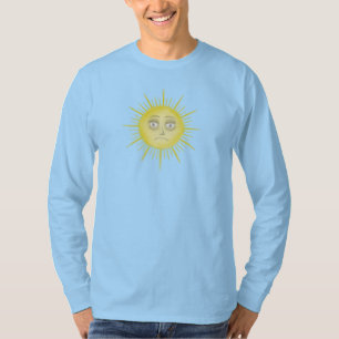 Camiseta Arte de Sol Abstrato Brilhante
