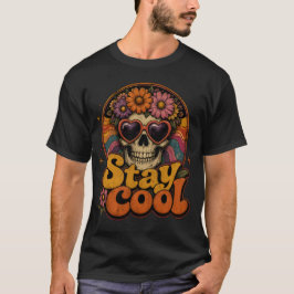 Camiseta Arte de Sublimação Retro Groovy