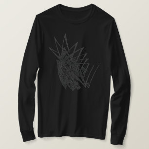 Camiseta Arte de Tatuagem Tribal Abstrata em Armadura